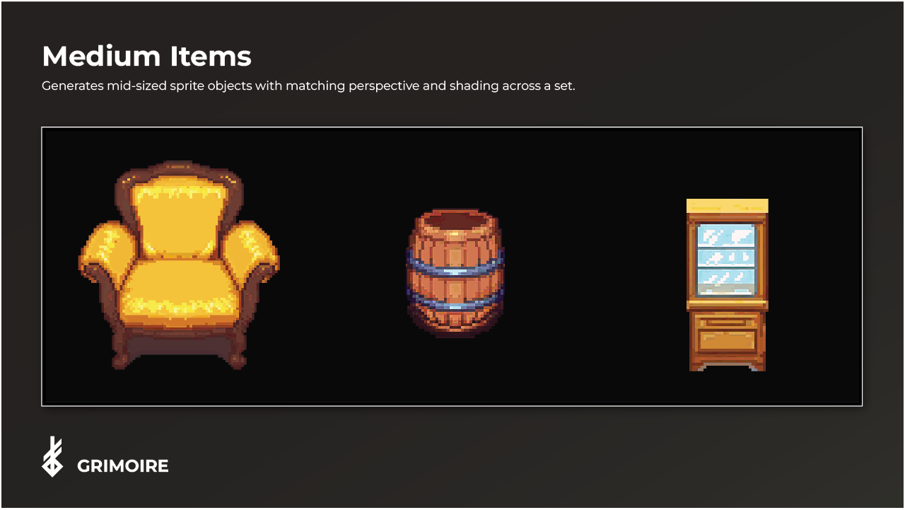 Medium Items LoRA example
